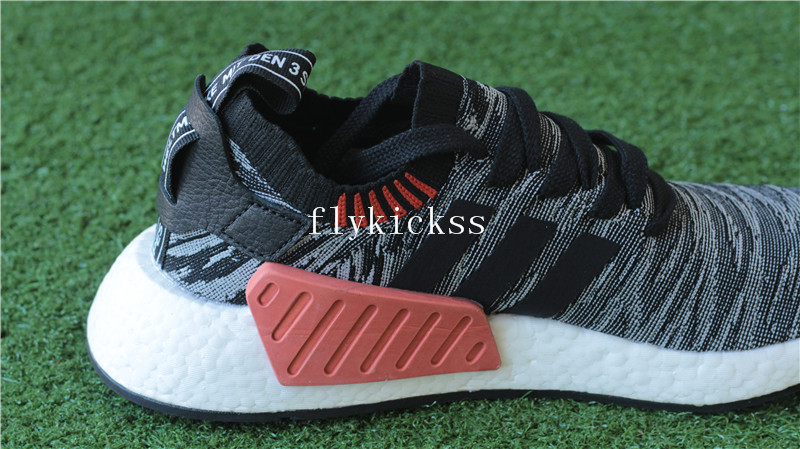 Adidas NMD R2 Primeknit Black Glitch BY9409